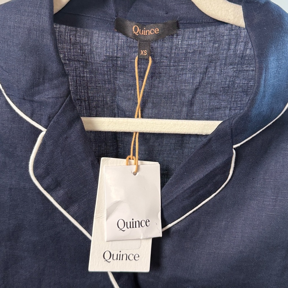 💠NWT QUINCE 100% Linen Pajama Set (XS) - Picture 2 of 5